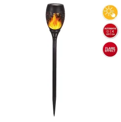 OLYMPIA : lampe solaire LED effet flamme, 51 cm