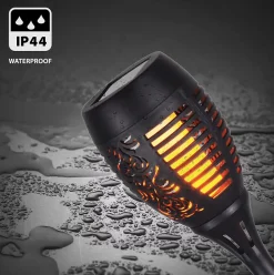 OLYMPIA : lampe solaire LED effet flamme, 51 cm