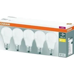 OSRAM - LED standard dépolie 9W E27 - Lot de 5