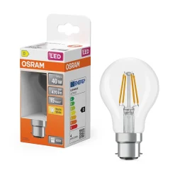 OSRAM Ampoule LED Star Classic à filament 3,4 W transparente B22d