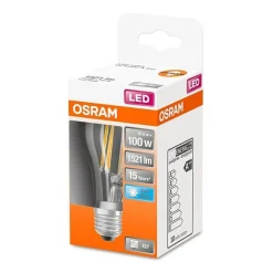 OSRAM Ampoule LED Standard clair filament 11W100 E27 froid