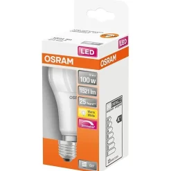 OSRAM Ampoule LED standard dépolie radiateur variable 13W E27 1521lm - Blanc chaud