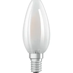 OSRAM BTE2 Ampoule LED Flamme verre depoli 4W40 E14 froid