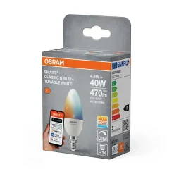 OSRAM Lampe LED SMART+ B40 4,9 W E14 flamme blanc réglable