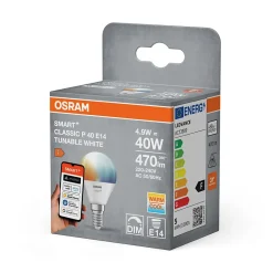 OSRAM Lampe LED SMART+ P40 4 W E14 Miniball blanc réglable
