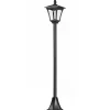 Outsunny Luminaire extérieur solaire lampadaire lanterne classique LED 40 Lm dim. 18L x 18l x 160H cm noir