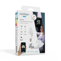 Pack 4 ampoules connectées Avidsen Home culot E14 - Avidsen - 127013