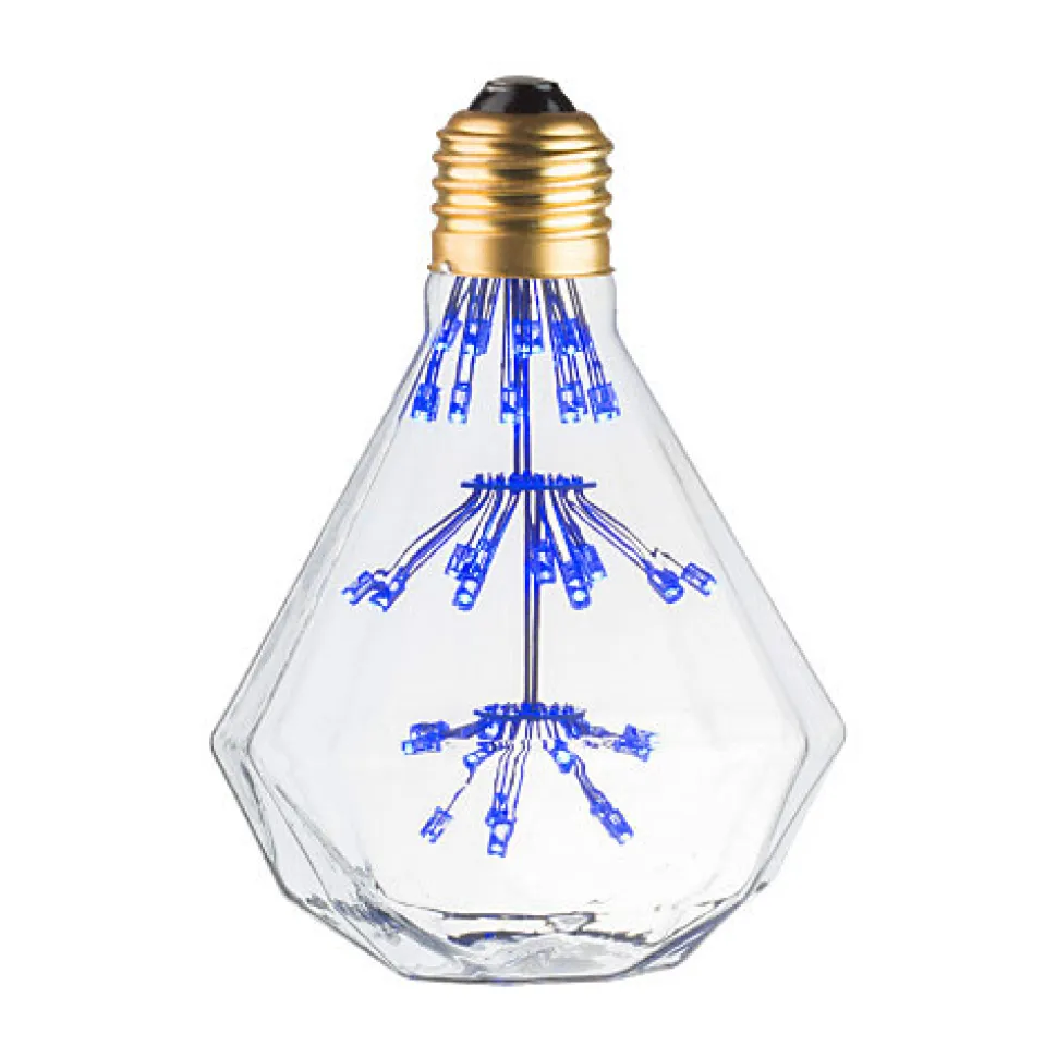 Pack 3 ampoules E27 LED décoratives DIAMANT