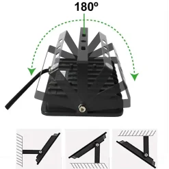 Pack de 2 Projecteur LED Extérieur IP65 Imperméable 50W 4750Lm 3000K Lumière Chaude pour Maison Garage Jardin Terrasse