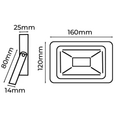 Pack de 10 Projecteur LED Extérieur IP65 Imperméable 30W 2850Lm 3000K Lumière Chaude pour Maison Garage Jardin Terrasse