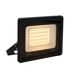 Pack de 10 Projecteur LED Extérieur IP65 Imperméable 30W 2850Lm 3000K Lumière Chaude pour Maison Garage Jardin Terrasse