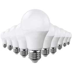 Pack de 10 ampoules LED E27 18W - Blanc Froid 6000K - 8000K - Silumen