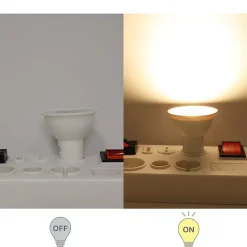 Pack de 10 Ampoules LED GU10 7W 45 SMD2835 665lm 220V 3000K Blanc Chaud Sans Scintillement