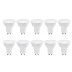 Pack de 10 Ampoules LED GU10 7W 770lm 6000K Blanc Froid SMD2835 120 Sans Scintillement No Flicker 220V
