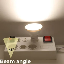 Pack de 10 Ampoules LED GU10 7W 45 SMD2835 665lm 220V 4000K Blanc Neutre Sans Scintillement