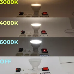 Pack de 10 Ampoules LED GU10 7W 770lm 4000K Blanc Neutre SMD2835 120 Sans Scintillement No Flicker 220V