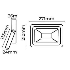 Pack de 5 Projecteur LED Extérieur IP65 Imperméable 100W 9500Lm 3000K Lumière Chaude pour Maison Garage Jardin Terrasse