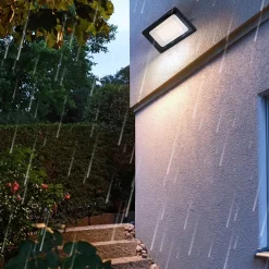 Pack de 10 Projecteurs LED Extérieur 150W Lumière Blanche Chaude 3000K 14250lm IP65 Support Réglable