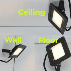 Pack de 5 Projecteurs LED Extérieur 20W IP65 Étanche 1900Lm 3000K Blanc Chaud Idéal pour Maison Garage Patio Terrasse e