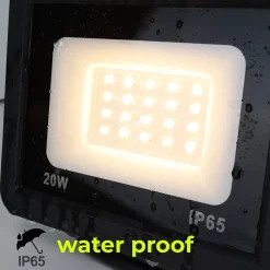 Pack de 5 Projecteurs LED Extérieur 20W IP65 Étanche 1900Lm 3000K Blanc Chaud Idéal pour Maison Garage Patio Terrasse e