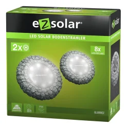 Pack de spots solaires encastrables EZ Solar GL089EZ - 2x12lm