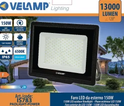 PADLIGHT POWER, projecteur LED SMD 150W IP65 noir 6500K