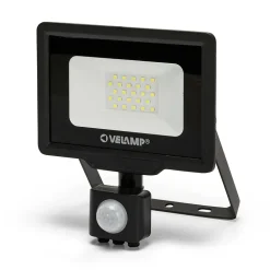 PADLIGHT5, projecteur LED SMD 20W IP44, noir, 4000K. Avec détecteur de mouvements