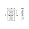 PADLIGHT5, projecteur LED SMD 10W IP44, noir 6500K. Avec détecteur de mouvements
