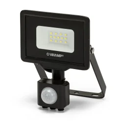 PADLIGHT5, projecteur LED SMD 10W IP44, noir 6500K. Avec détecteur de mouvements
