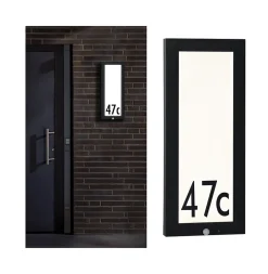 Panneau d'extérieur LED Board Détecteur de mouvement crépusculaire (IR) IP44 carré 250x600mm 3000K 10W 900lm 230V Anthracite Alumi