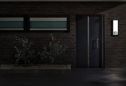 Panneau d'extérieur LED Board Détecteur de mouvement crépusculaire (IR) IP44 carré 250x600mm 3000K 10W 900lm 230V Anthracite Alumi