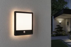 Panneau d'extérieur LED Lamina Backlight Détecteur de mouvement crépusculaire (IR) résistant à l'eau de mer IP44 carré 250x250mm 3