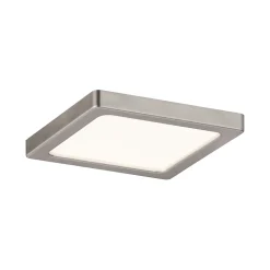 Panneau encastré LED Areo carré 80x80mm 5W 390lm 3000K Nickel mat
