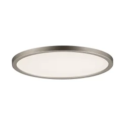 Panneau encastré LED Areo IP44 rond 180mm 11W 770lm 3000K Nickel mat gradable