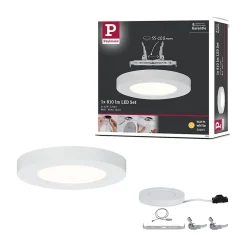 Panneau encastré LED Cover-it Promo rond 116mm 4,5W 400lm 3000K Blanc dépoli