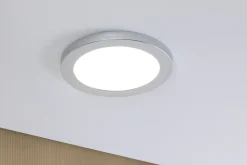 Panneau encastré LED 2in1 Cover-it rond 225mm 16,5W 1200lm 4000K Chrome mat