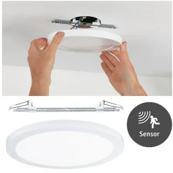 Panneau encastré LED 2in1 Cover-it rond 330mm 22W 1700lm 4000K Blanc dépoli