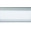 Panneau encastré LED IP44 carré 165x165mm 12W 850lm 4000K Chrome mat