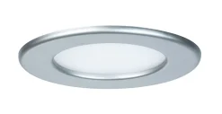 Panneau encastré LED IP44 rond 115mm 6W 390lm 4000K Chrome mat