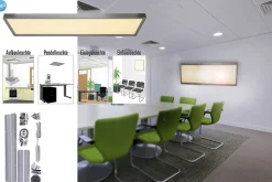 Panneau LED à encastrer/à monter 'Diversity' 59,5 x 29,5 cm