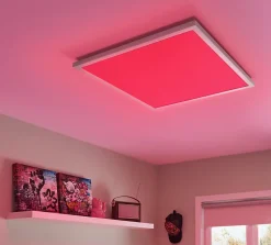 Panneau LED + télécommande 59,5 x 59,5 cm 34W 400lm IP20 blanc