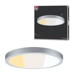 Panneau LED Abia 2 White Select Détecteur de mouvement crépusculaire (HF) rond 400mm 16W 1400lm 2700 - 4000K Chrome mat
