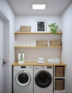 Panneau LED Abia 2 White Select Détecteur de mouvement crépusculaire (HF) carré 400x400mm 16W 1400lm 2700 - 4000K Blanc