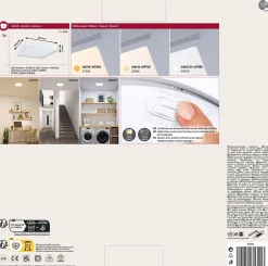 Panneau LED Abia 2 White Select Détecteur de mouvement crépusculaire (HF) carré 300x300mm 14W 900lm 2700 - 4000K Blanc