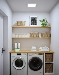 Panneau LED Abia 2 White Select Détecteur de mouvement crépusculaire (HF) carré 300x300mm 14W 900lm 2700 - 4000K Blanc