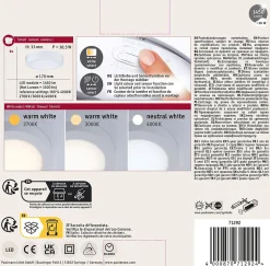 Panneau LED Abia 2 White Select Détecteur de mouvement crépusculaire (HF) rond 170mm 9,5W 1100lm 2700 - 4000K Blanc