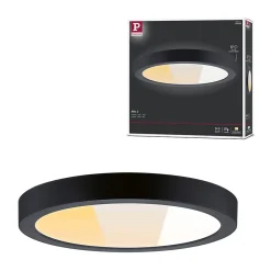 Panneau LED Abia 2 White Select Détecteur de mouvement crépusculaire (HF) rond 300mm 14W 1000lm 2700 - 4000K Noir