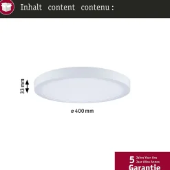 Panneau LED Abia 2 White Select Détecteur de mouvement crépusculaire (HF) rond 400mm 16W 1400lm 2700 - 4000K Blanc