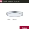 Panneau LED Abia 2 White Select Détecteur de mouvement crépusculaire (HF) rond 300mm 14W 1000lm 2700 - 4000K Chrome mat
