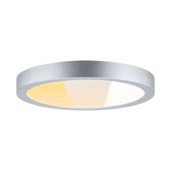 Panneau LED Abia 2 White Select Détecteur de mouvement crépusculaire (HF) rond 300mm 14W 1000lm 2700 - 4000K Chrome mat